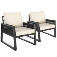 GARTENLOUNGE-SET Captive,höhenverstellbare Füße,anthrazit - Anthrazit, Kunststoff/Metall - tectake