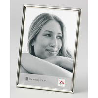 BILDERRAHMEN Chloe 13x18, silber - Silberfarben, Metall (13.3/18.7/1cm) - EMIX24