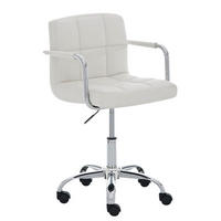 BÜROSTUHL Lucille, Weiß - Weiß, Textil/Metall (54/86/46cm) - TPFLiving