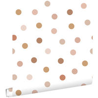 TAPETE Punkte 53 cm x 10.05 m - Weiß, Papier (53/0.1cm) - ESTAhome