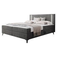 BOXBETT Ono 2 - Schwarz/Grau, Holz/Textil (160/200cm) - MIRJAN24
