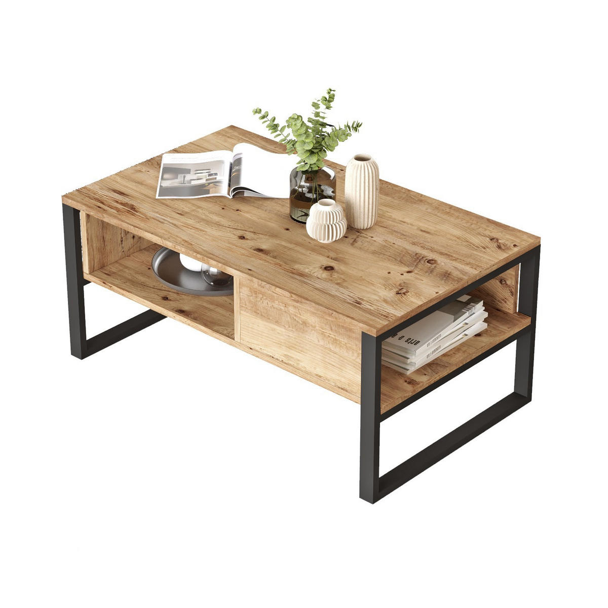 COUCHTISCH ml34 Braun - Braun, Holz (100/59/44cm) - Habitat Garten