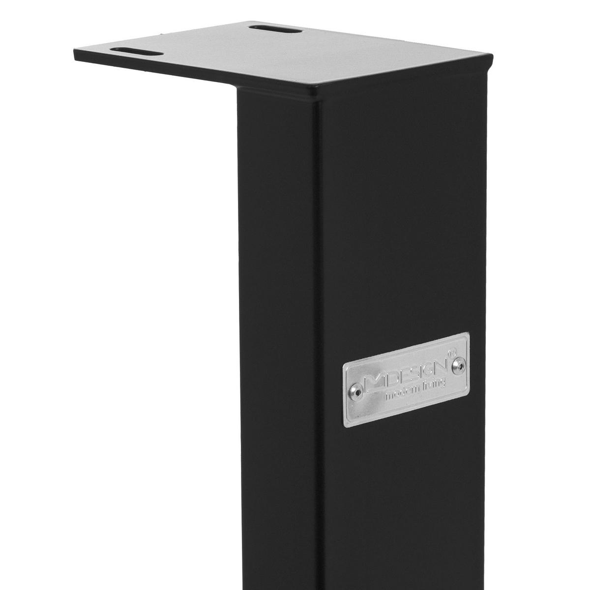 TISCHBEINE 2er Set U-Form 70x74 cm Schwarz - Schwarz, Metall (8/74/70cm) - ML-DESIGN