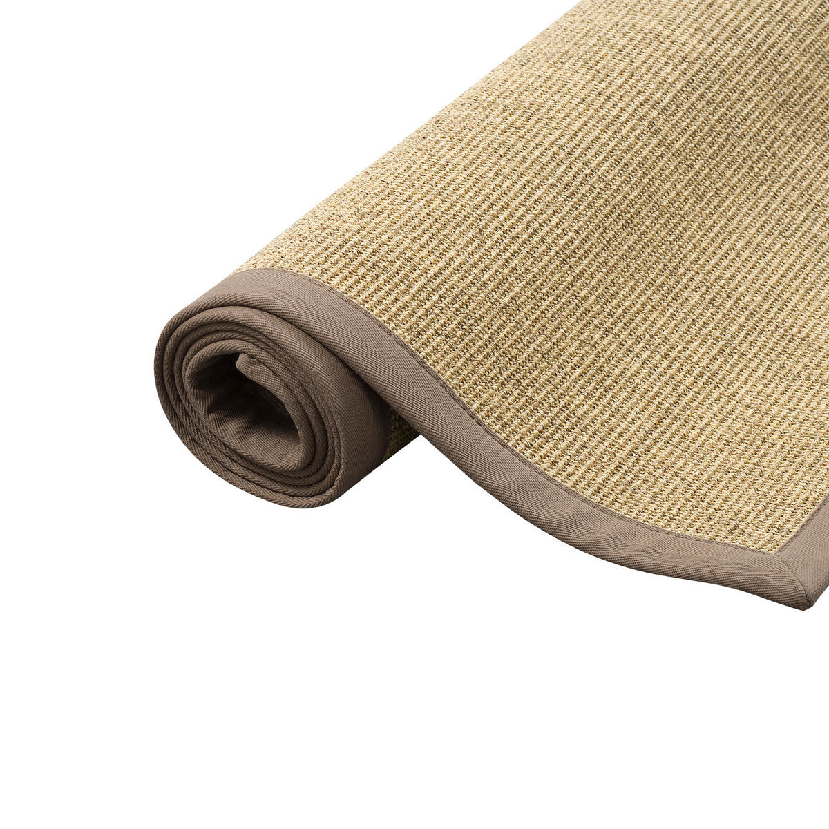 SISALTEPPICH NATURA KLASSISCH MIT BORDÜRE - Taupe/Creme, Textil (120/170cm) - Pergamon