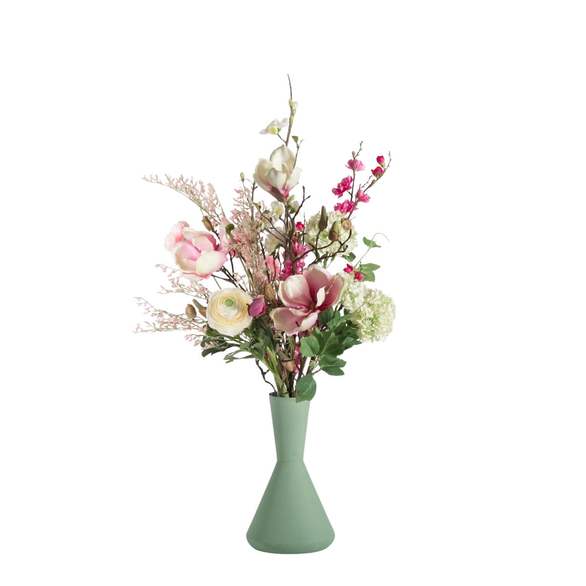 KUNSTBLUME Künstlicher Blumenstrauß - Mallorca 75cm - Naturfarben, Kunststoff (75cm) - aplanta