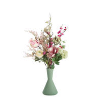 KUNSTBLUME Künstlicher Blumenstrauß - Mallorca 75cm - Naturfarben, Kunststoff (75cm) - aplanta