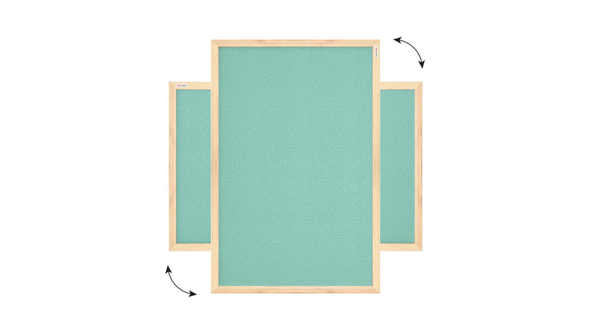 MINT Pinnwand mit Holzrahmen 60x40cm Mint Korktafel - Mintgrün, Holz (60/40/1.5cm) - ALLboards