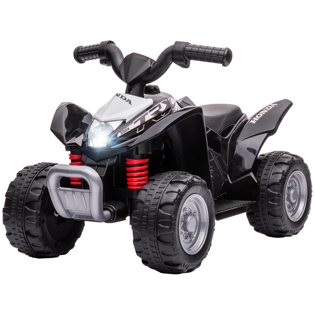 ELEKTROQUAD DE-06107 mit LED-Scheinwerfer und Hupe Schwarz - Schwarz, Kunststoff/Metall (65.5/38.5/43.5cm) - ComfortXL