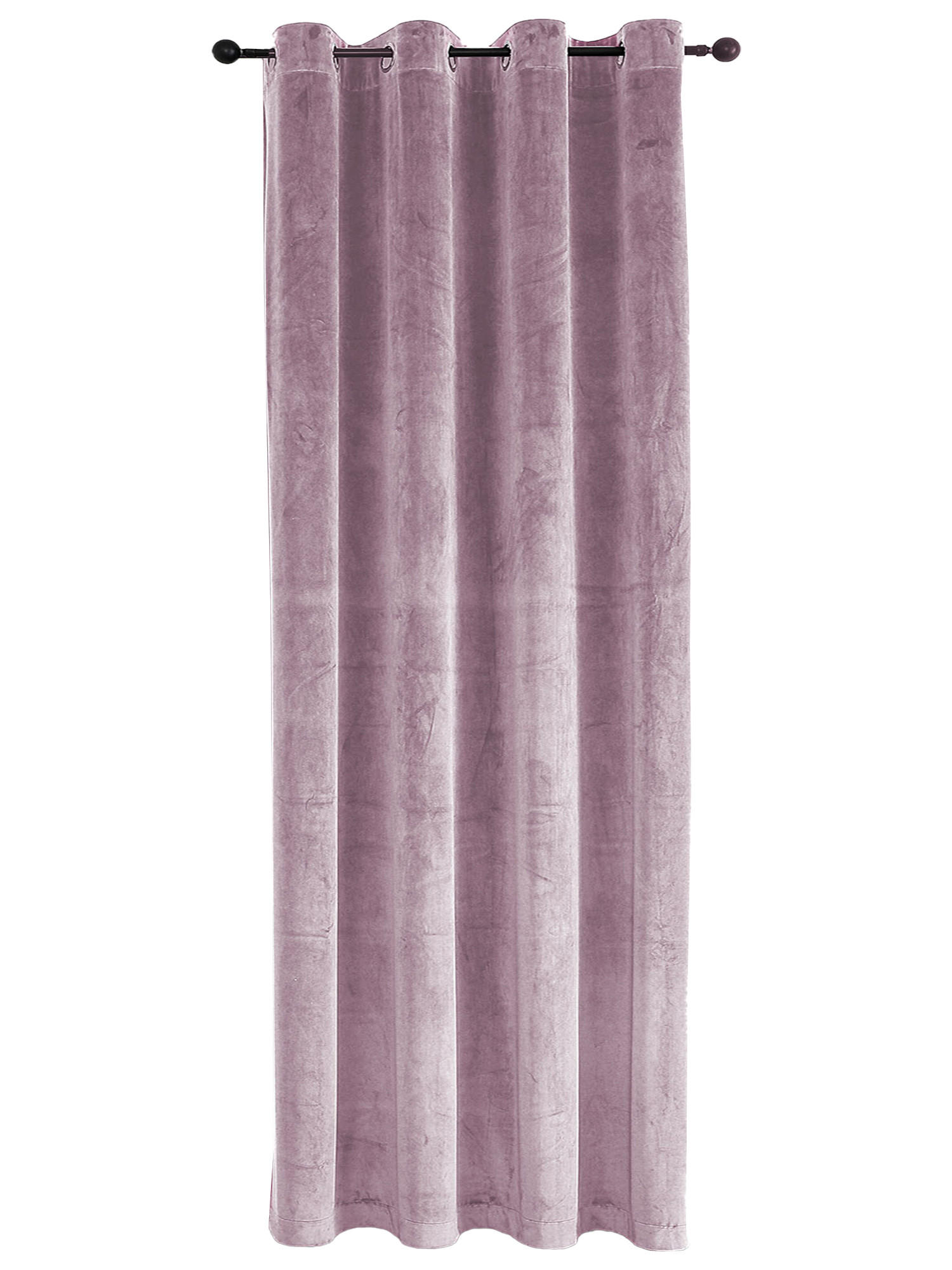 VORHANG Ösen Samt 140/245 cm Altrosa - Altrosa, Textil (140/245/245cm) - TiborTex