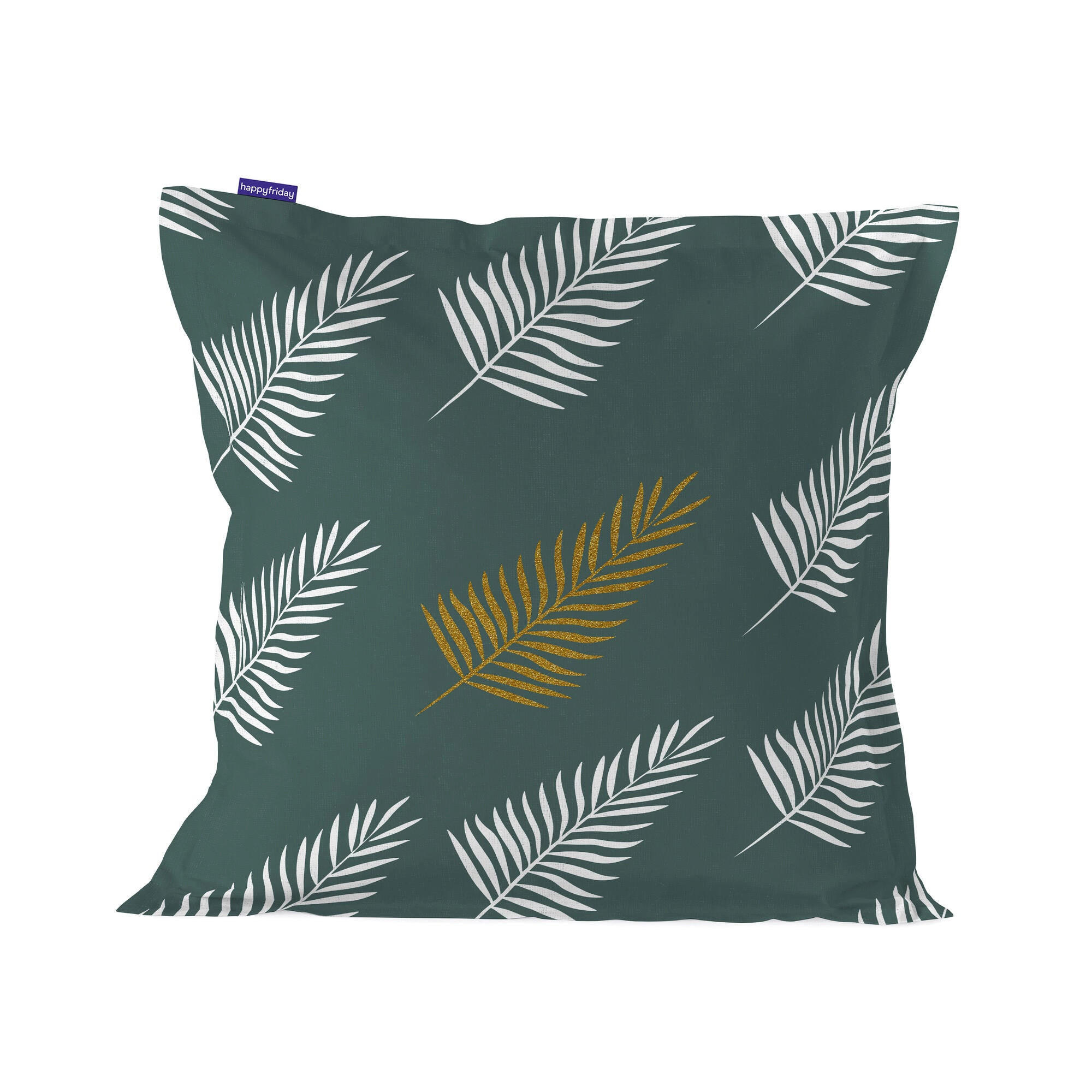 KISSENBEZUG foliage mint 60x60 cm mehrfarbig - Multicolor, Textil (60/60cm) - Happy Friday