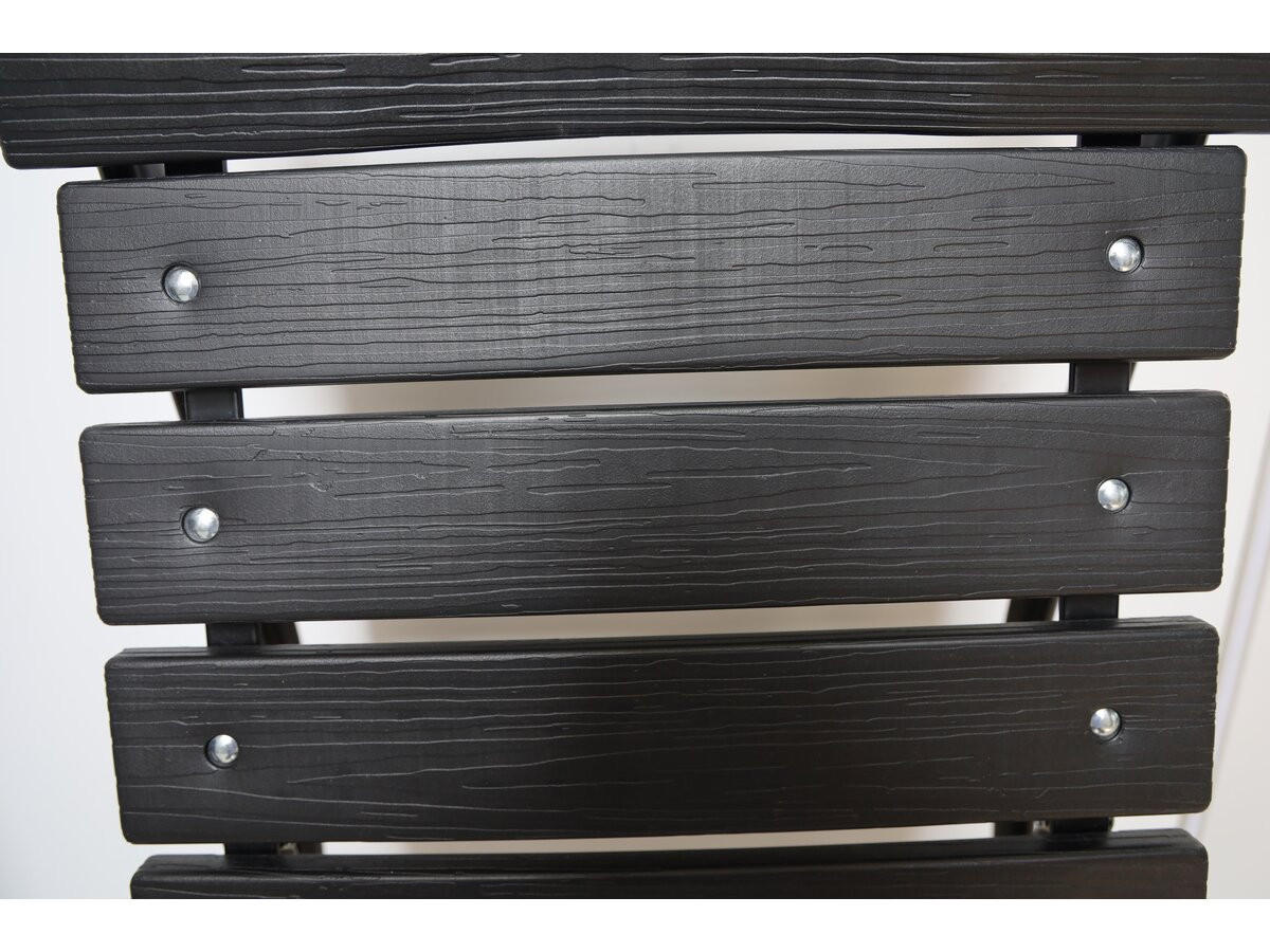 GARTENSTUHL tenerife Schwarz - Schwarz, Kunststoff (40/79/45cm) - Habitat Garten