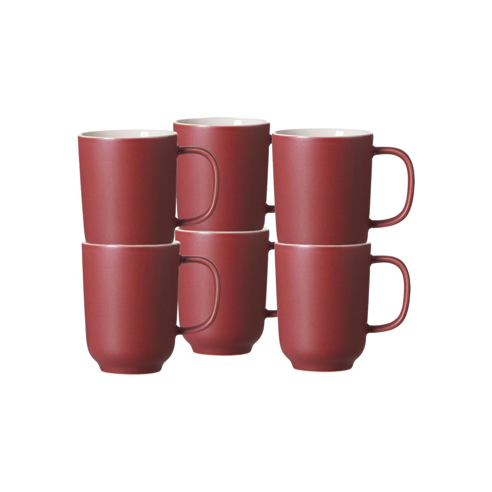 KAFFEEBECHER Jasper beere 285 ml 6er Set - Beere, Keramik (0.285L) - Ritzenhoff Breker