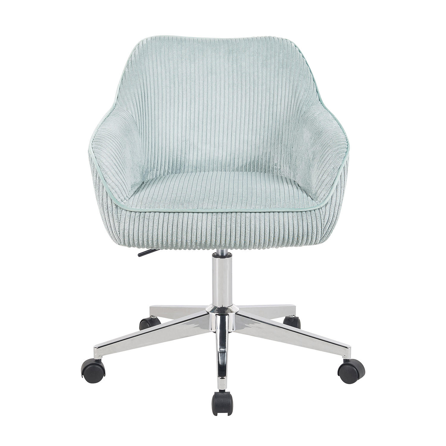 BÜROSTUHL Mika-Noel 2er-Set - Chromfarben/Hellblau, Textil/Metall (60/79/61cm) - DUBI Möbel