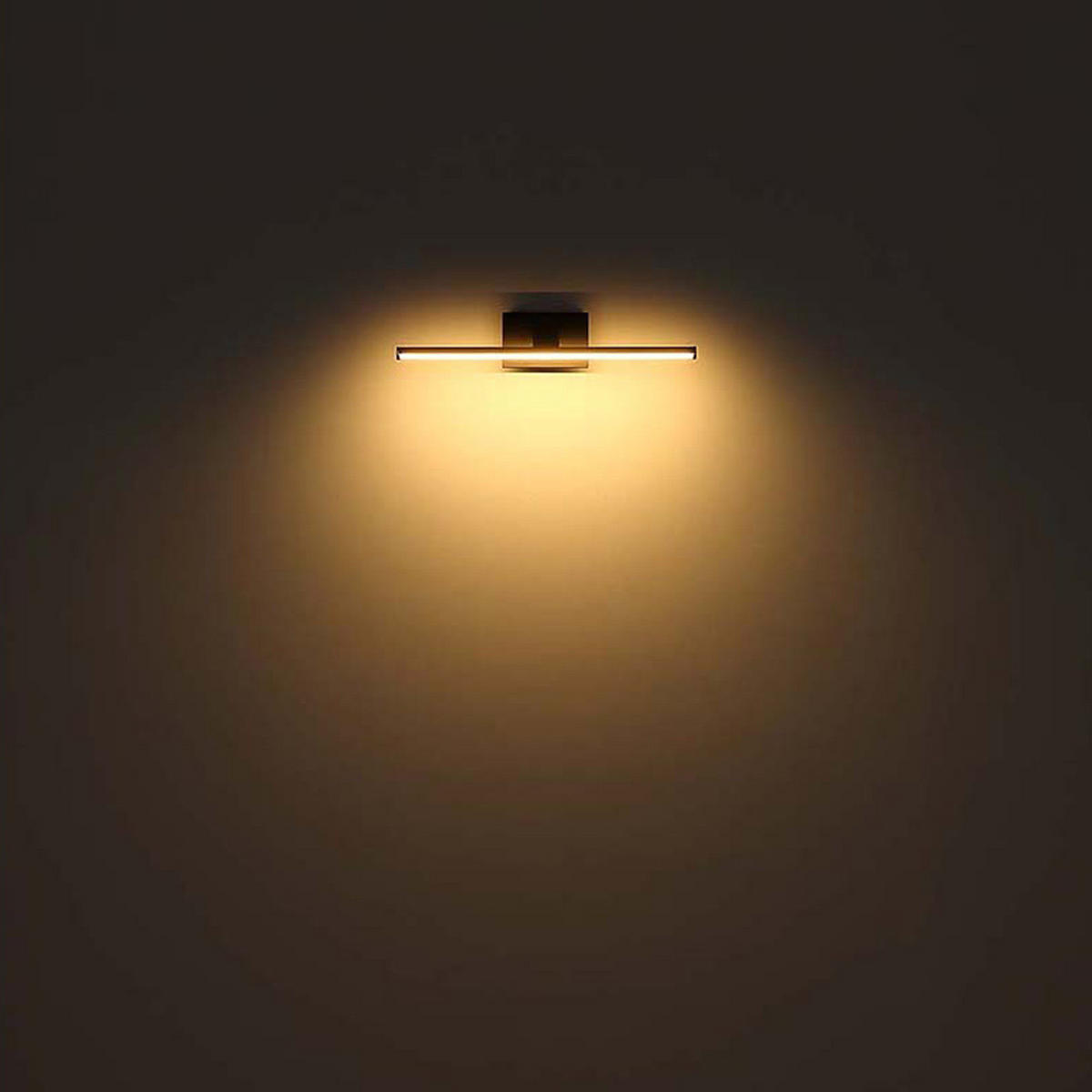 LED WANDLEUCHTE Jaime Schwarz - Schwarz, Metall (40/7.5/40cm) - Globo Lighting