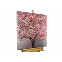 ÖLGEMÄLDE 80/80 cm - Pink, Holz/Textil (1.42/80cm) - KUNSTLOFT