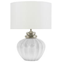 TISCHLAMPE Neris 33/33/45 cm - Silberfarben, Keramik (33/33/45cm) - Beliani
