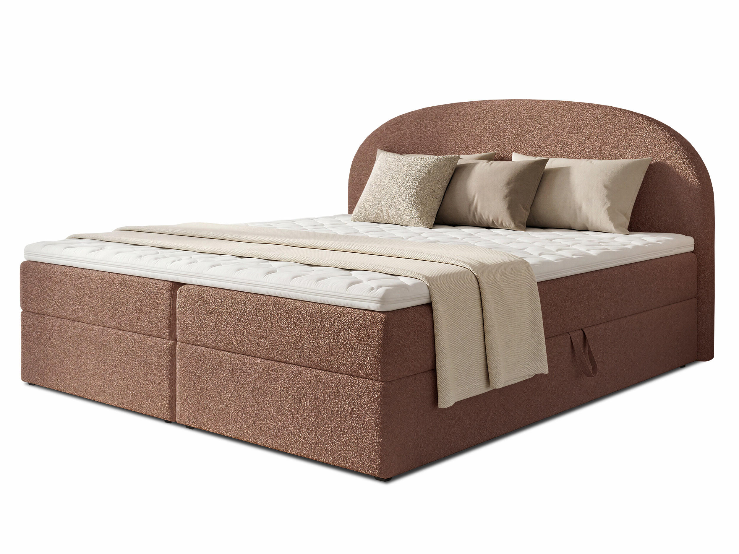 BOXBETT Cloud - 140x200 -rosa (Coral 45) - Schwarz/Rosa, Holz/Holzwerkstoff (140/200cm) - Sofnet