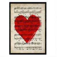 POSTER Musik Vintage A3 Rahmenlos - Klar, Papier (29.7/5/42cm) - Nacnic