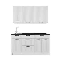 SAMOSTATNÁ KUCHYŇA Fame-Line, Biely vidiecky dom/biely, 150 cm, AP Antracit - biela, kompozitné drevo (150/82/60cm) - Vicco