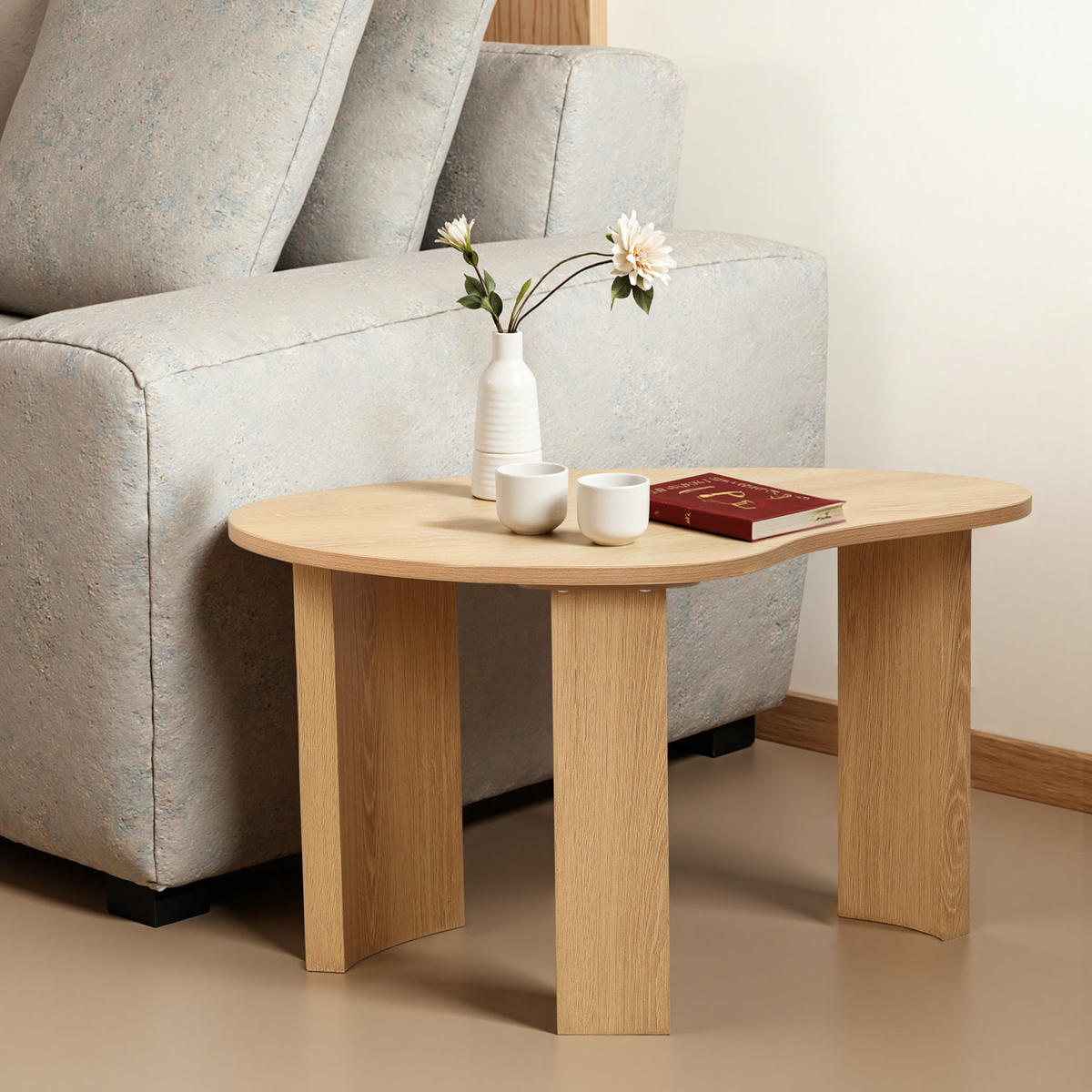 COUCHTISCH, 70 × 50 × 40 cm - Braun, Holzwerkstoff (50/70/40cm) - Hometopia