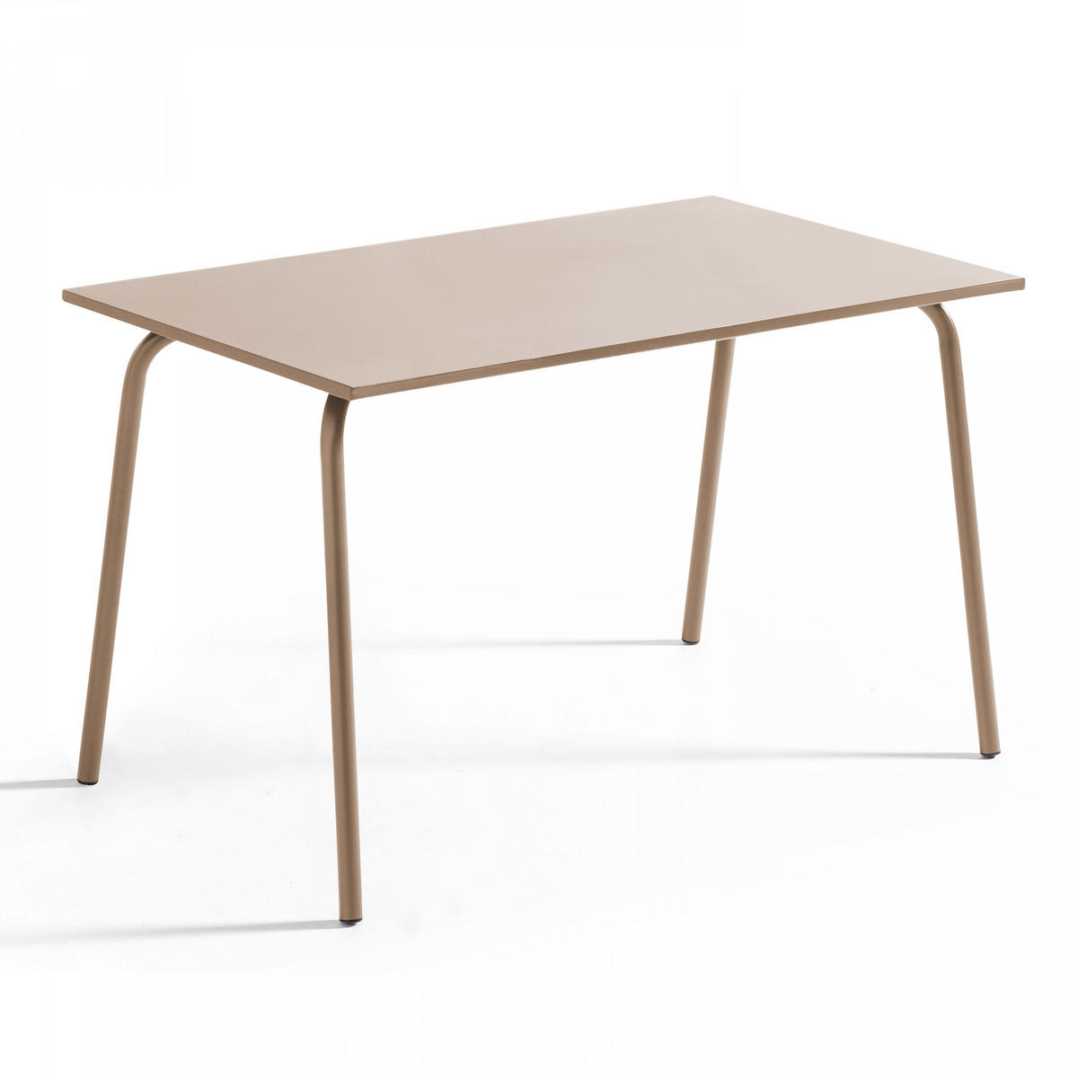 GARTENTISCH , Taupe - Taupe, Metall (120/70/72cm) - Oviala