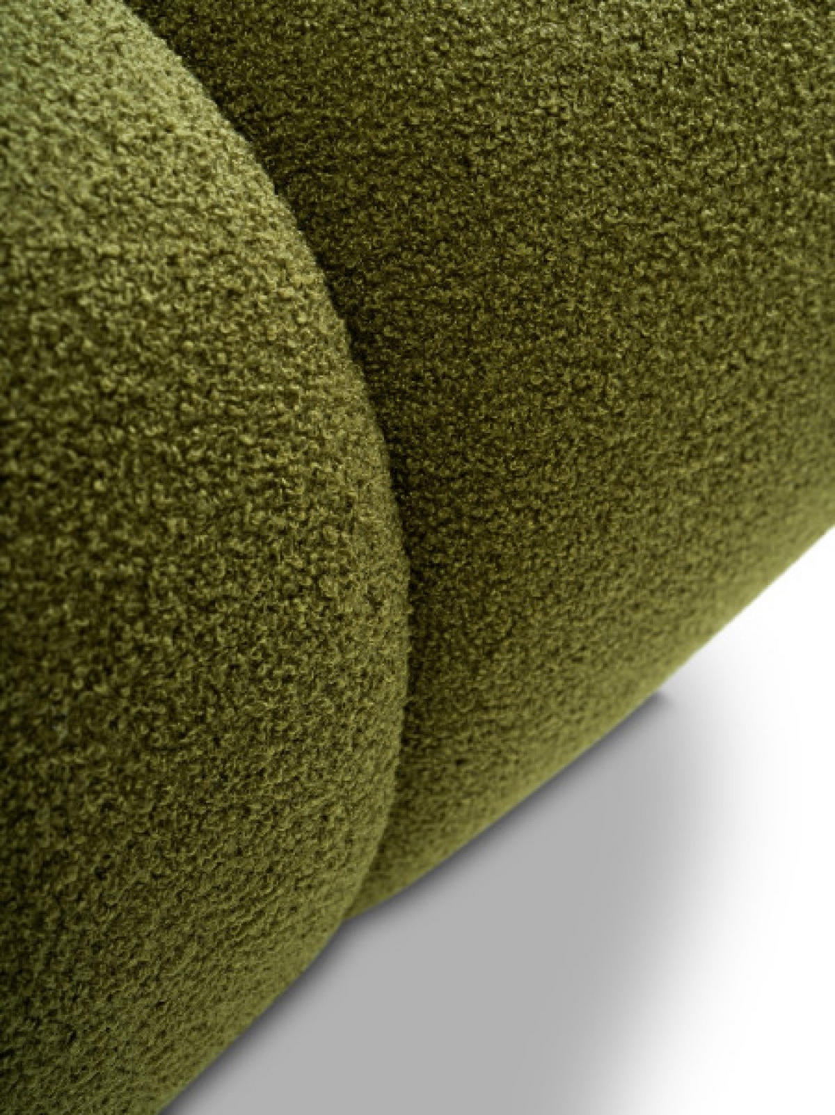 SOFA Grün MILA Ausziehbar Ohne Armlehnen Bouclé - Grün, Textil (214/89/104cm) - Sepro Meble