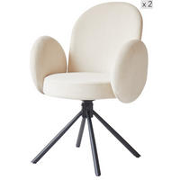 STUHL 2er-Set Kord Beige - Beige, Holz (65/89/60cm) - Nordlys