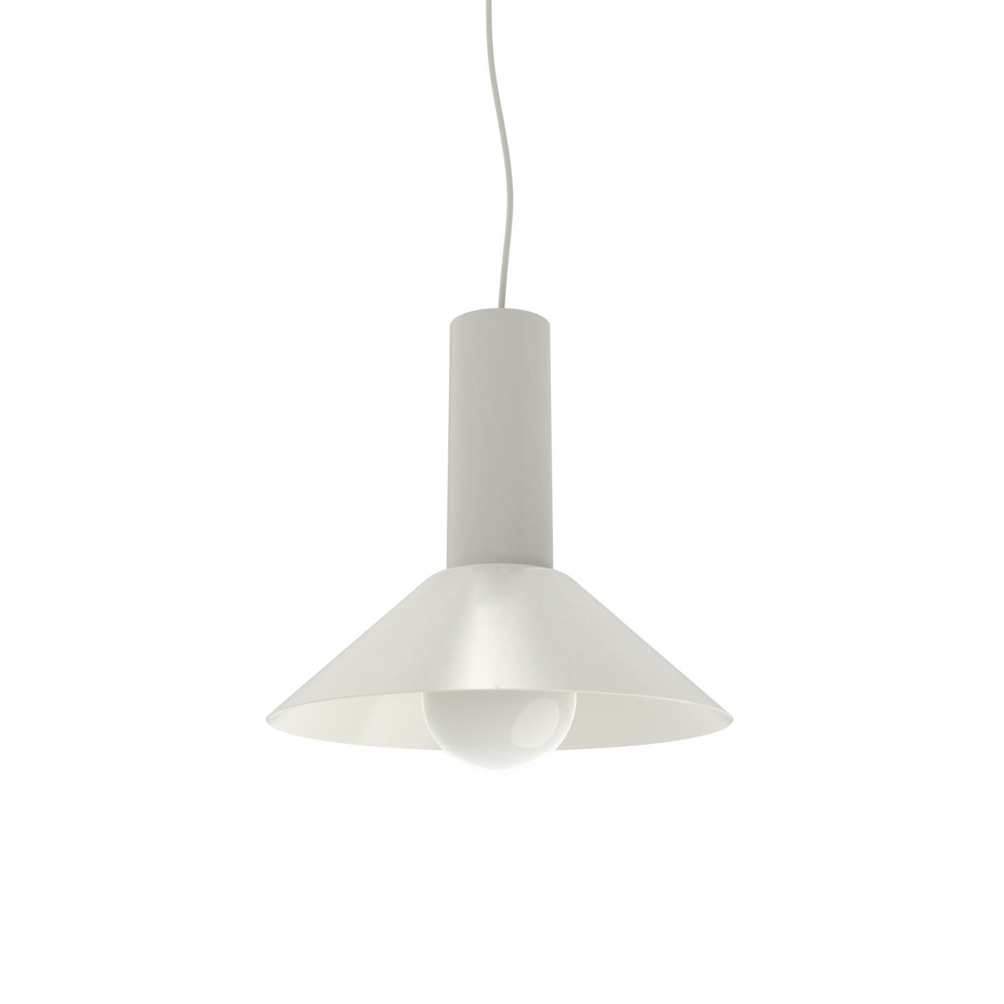 HÄNGELEUCHTE - Weiß Hochglanz, Metall (25/25/23cm) - Lumicom