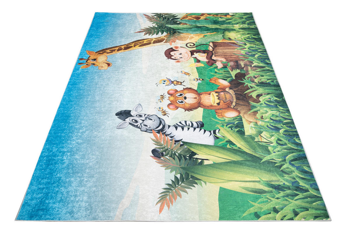 TEPPICH EMMA Grün 140/200 cm - Grün, Kunststoff (140/200cm) - Tapiso