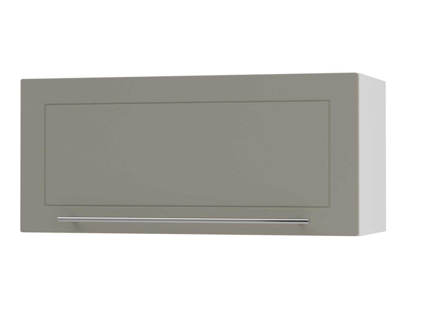 KLAPPHÄNGESCHRANK Kvantum W4B/80 Beige Matt / Weiß Matt 80 / 32,5 / 36cm - Beige/Weiß, Holz/Holzwerkstoff (80/36/32.5cm) - Feldmann-Wohnen
