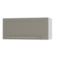 KLAPPHÄNGESCHRANK Kvantum W4B/80 Beige Matt / Weiß Matt 80 / 32,5 / 36cm - Beige/Weiß, Holz/Holzwerkstoff (80/36/32.5cm) - Feldmann-Wohnen