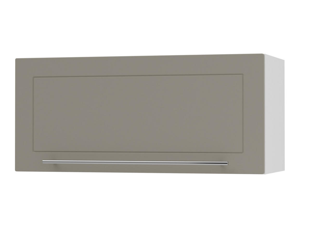 KLAPPHÄNGESCHRANK Kvantum W4B/80 Beige Matt / Weiß Matt 80 / 32,5 / 36cm - Beige/Weiß, Holz/Holzwerkstoff (80/36/32.5cm) - Feldmann-Wohnen