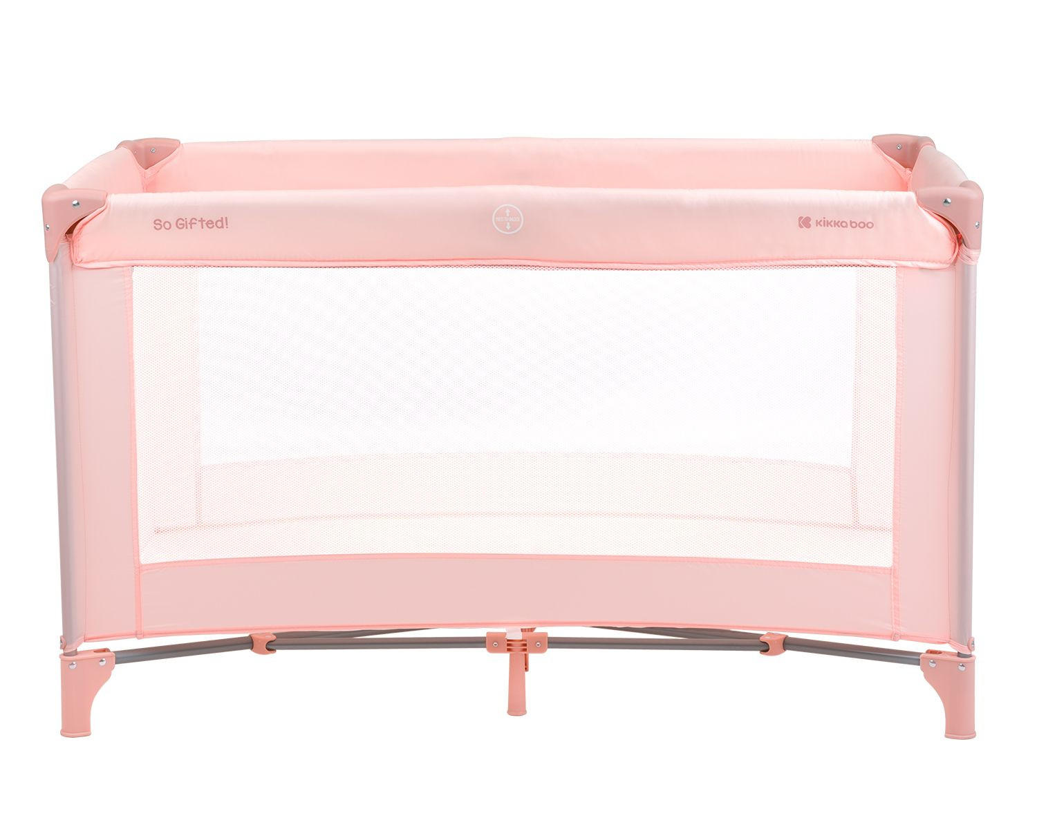 REISEBETT so gifted rosa pink weiche Matratzenauflage, Seiteneingang - Rosa, Metall (60/120cm) - Kikka boo