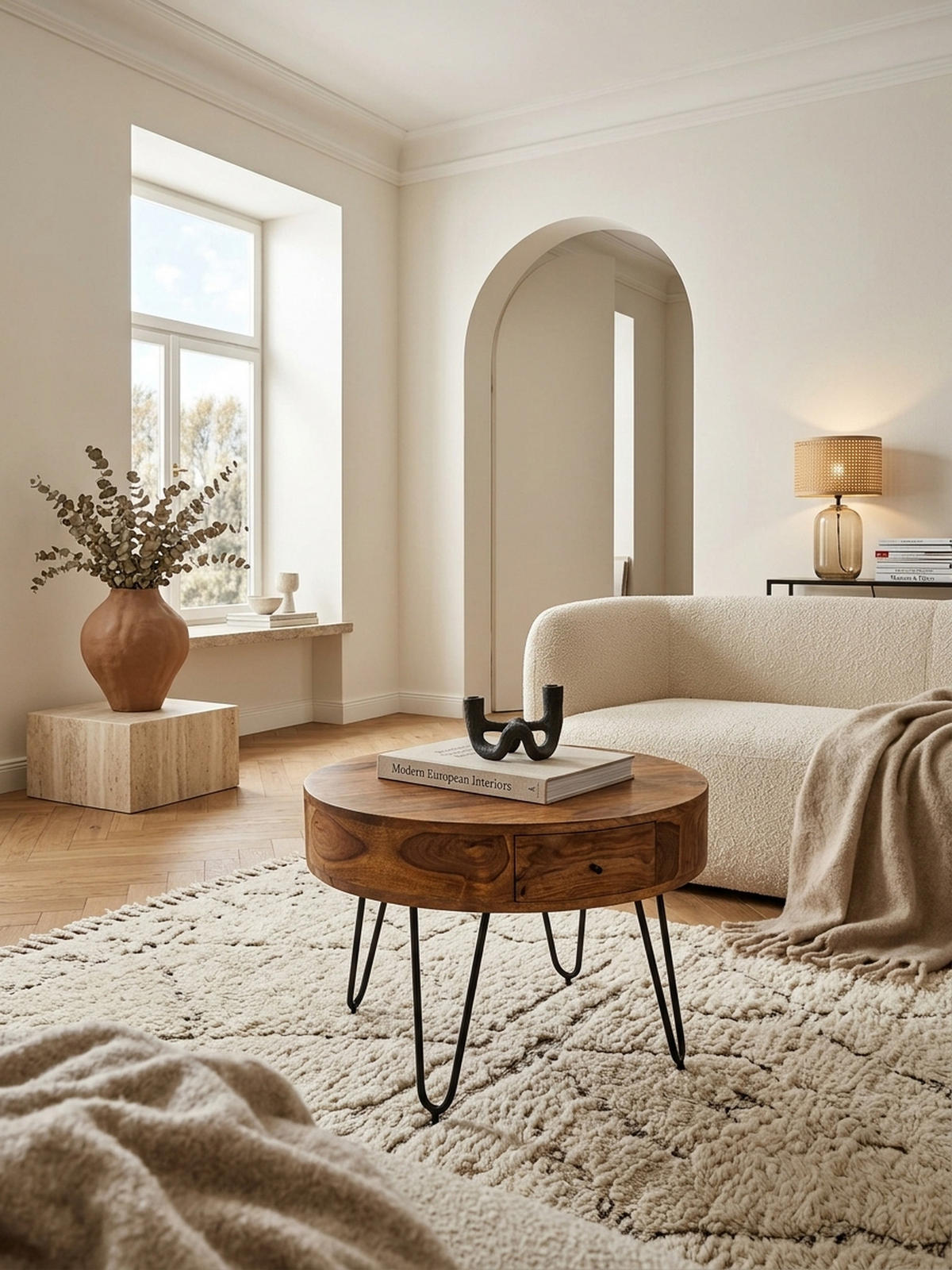 COUCHTISCH Sheesham-Massivholz Schwarz, Metallbeine, Handgefertigt, Mit Schubladen - Schwarz/Braun, Holz/Metall (60/60/44cm) - KADIMA DESIGN