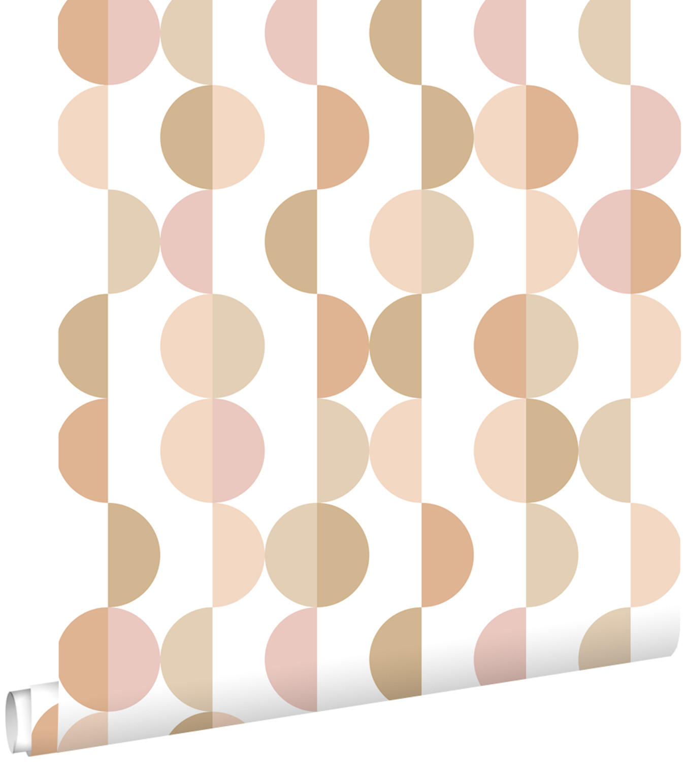 TAPETE grafisches Motiv 50 x 900 cm - Terracotta, Papier (50/900cm) - ESTAhome