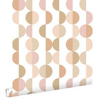 TAPETE grafisches Motiv 50 x 900 cm - Terracotta, Papier (50/900cm) - ESTAhome
