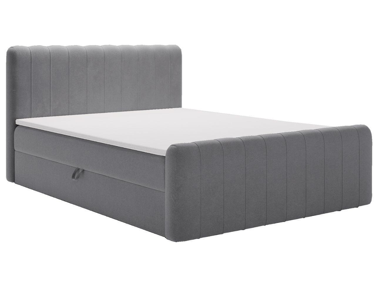 Graingold Boxbett Dunkelgrau 180x200 cm