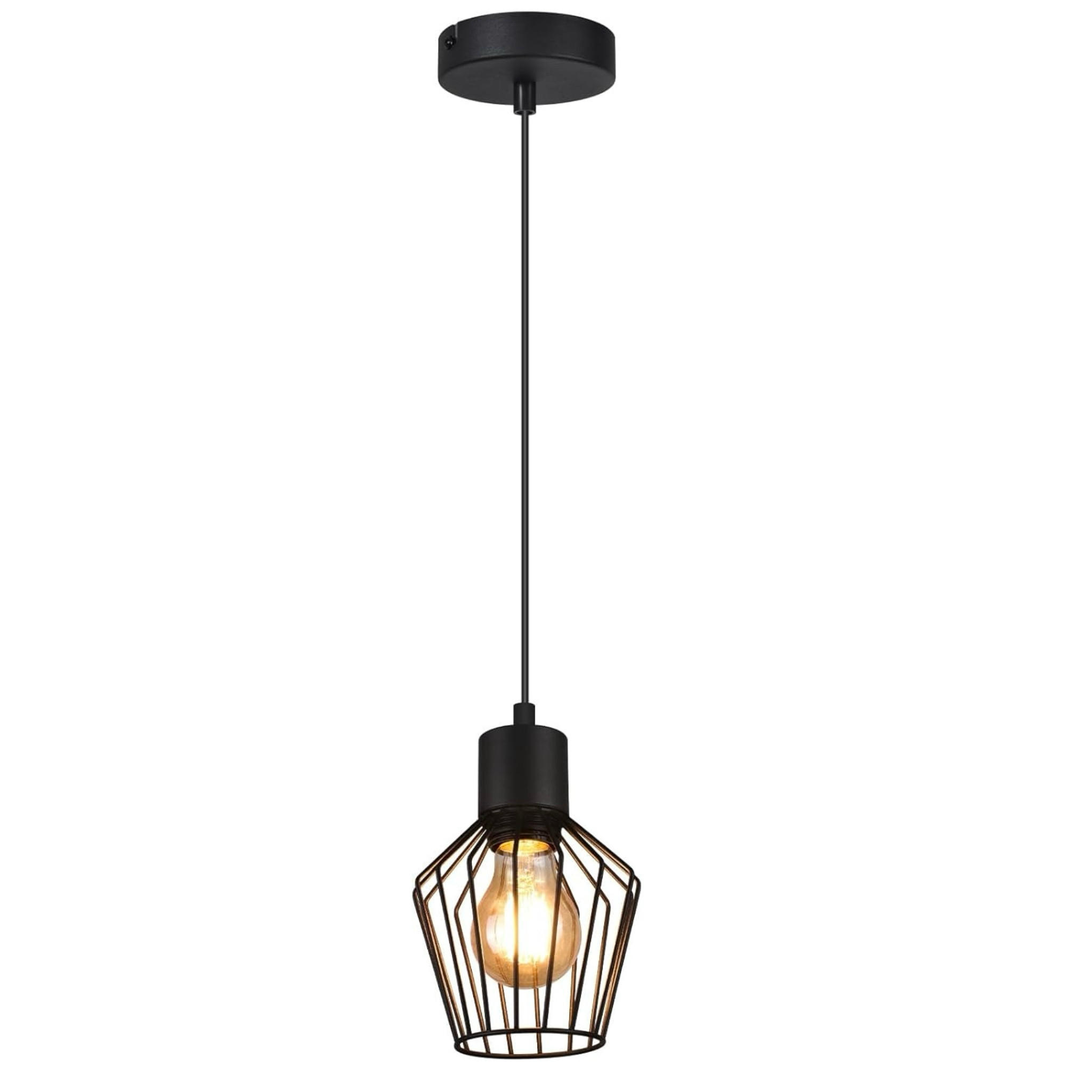 PENDELLEUCHTE Marthalynn 12/10/173 cm - Schwarz, Metall (12/10/173cm) - ZMH