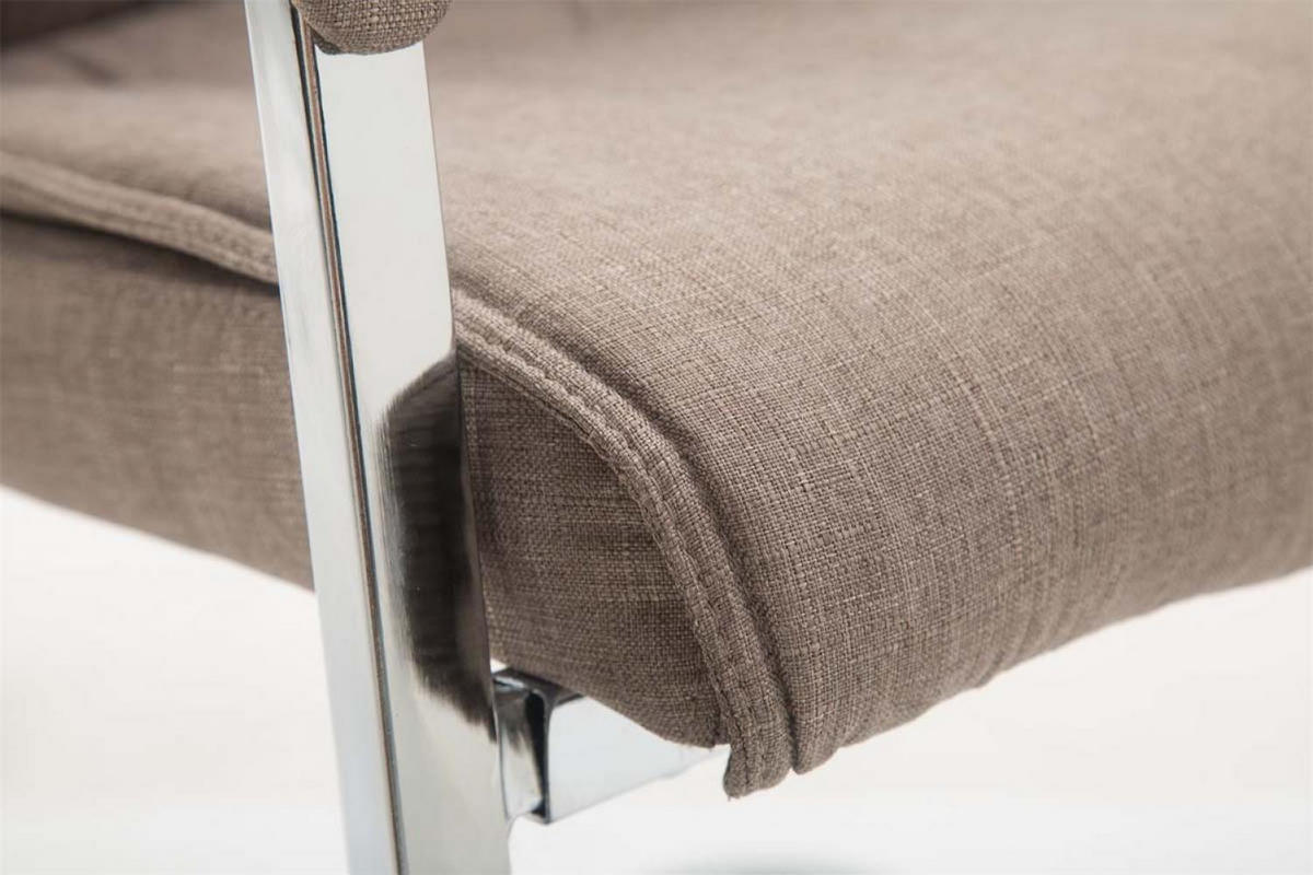 SCHWINGSTUHL Stoff taupe - Taupe, Textil/Metall (58/102/65cm) - CLP