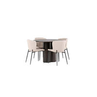 TISCHGRUPPE Mocca - Braun, Holzwerkstoff (110/75/110cm) - ebuy24