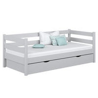 TAGESBETT mit Schublade N01 Grau 90/190 - Grau, Naturmaterialien/Holz (90/190cm) - N-Wood