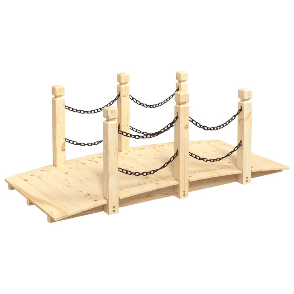 Deluke Holzbrücke Natur 150x56x67 cm