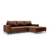 ECKSOFA Francessco Braun - Braun, Textil (280/90/166cm) - Pillovely