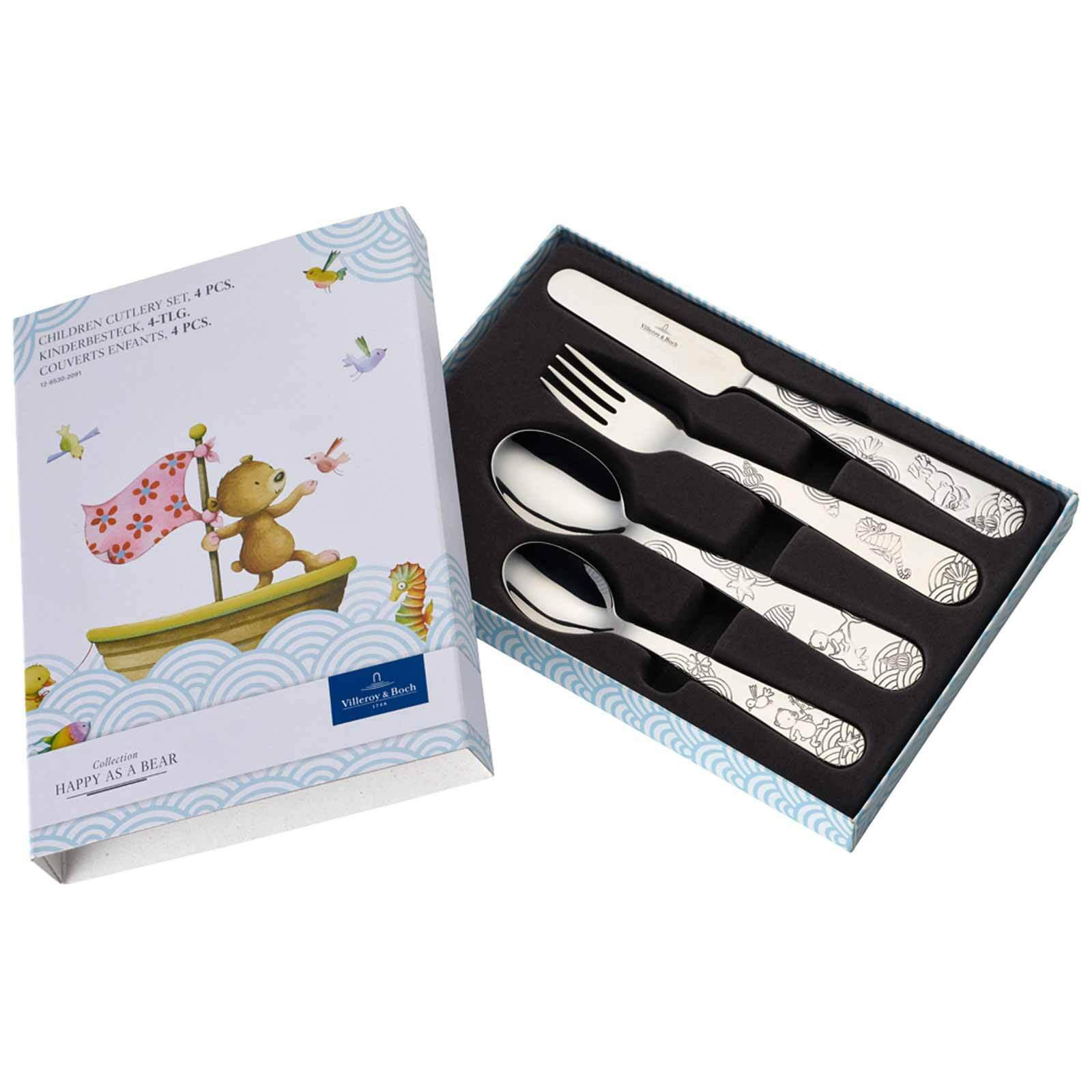 KINDERBESTECK Happy as a Bear silber - Silberfarben, Metall - Villeroy & Boch
