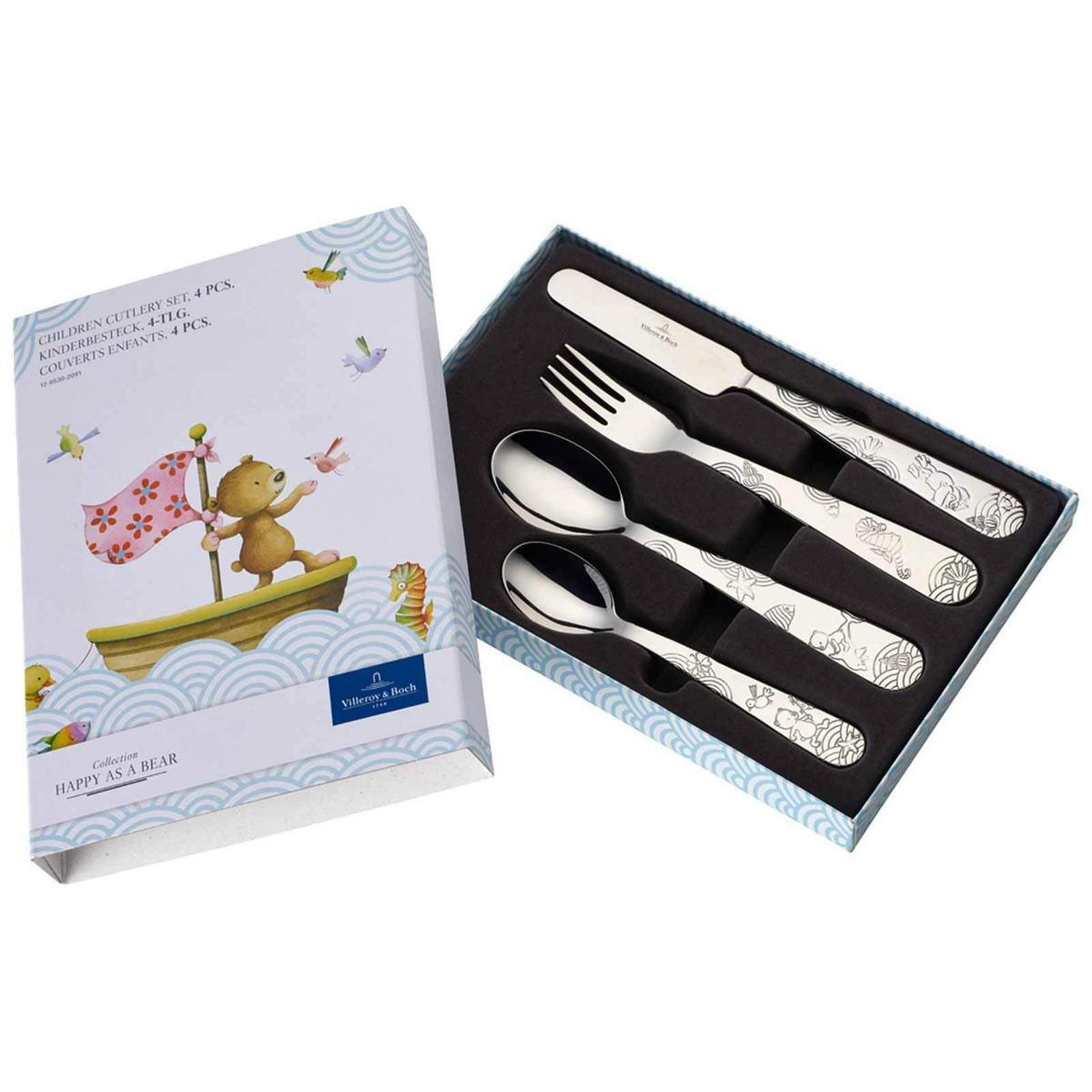 KINDERBESTECK Happy as a Bear silber - Silberfarben, Metall - Villeroy & Boch