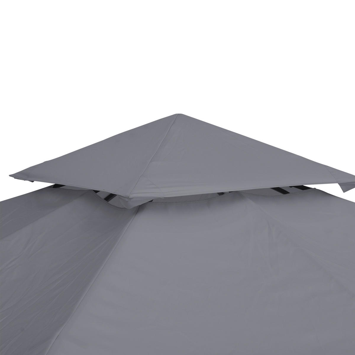 ERSATZDACH für Gartenpavillon DE-12559 3x3 m Grau - Grau, Textil (300/1/300cm) - ComfortXL