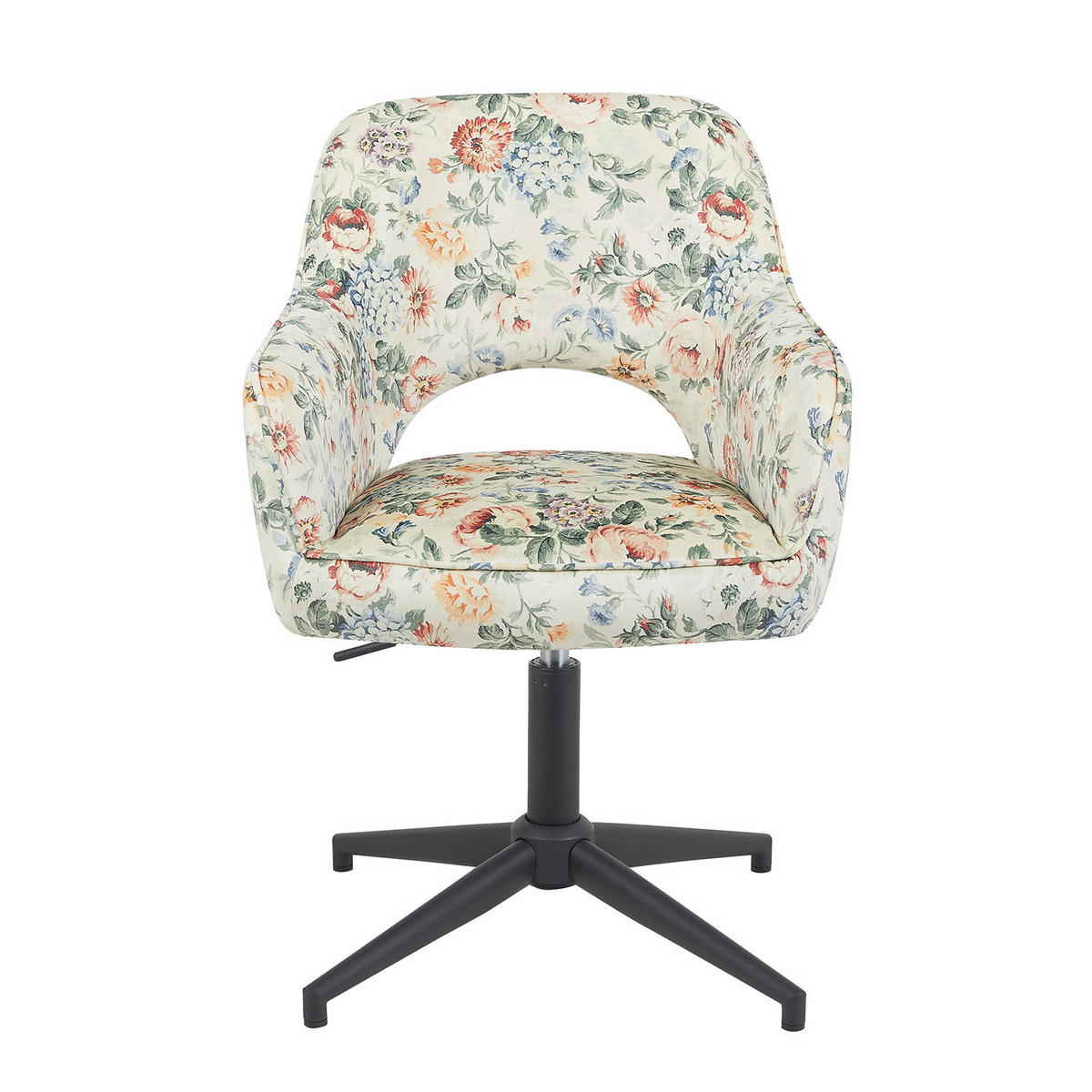 BÜROSTUHL Mika-Bryn 2er-Set - Multicolor/Schwarz, Textil/Metall (60/84/65cm) - DUBI Möbel