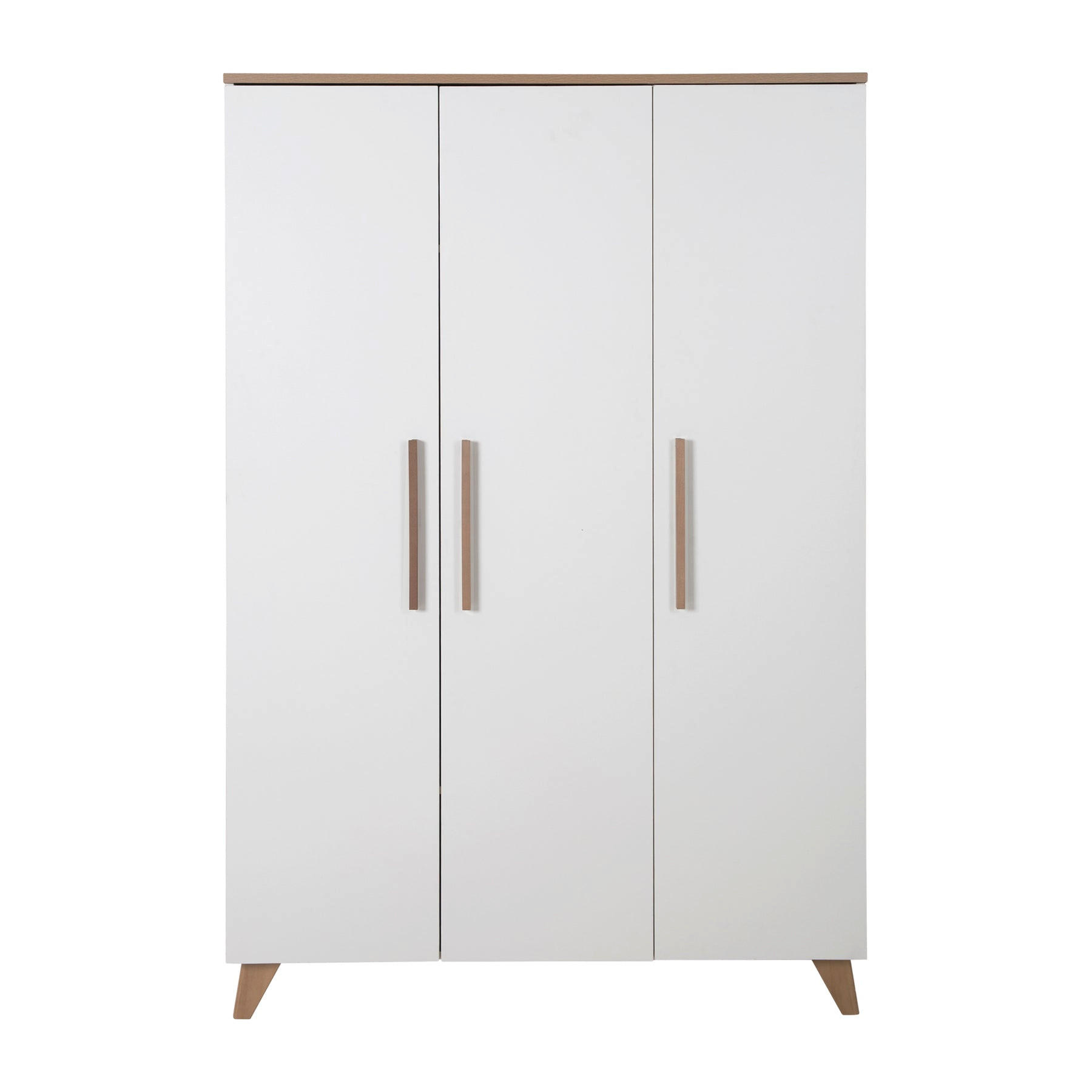 KLEIDERSCHRANK Ole - Weiß, Holzwerkstoff (118/190/52cm) - Roba