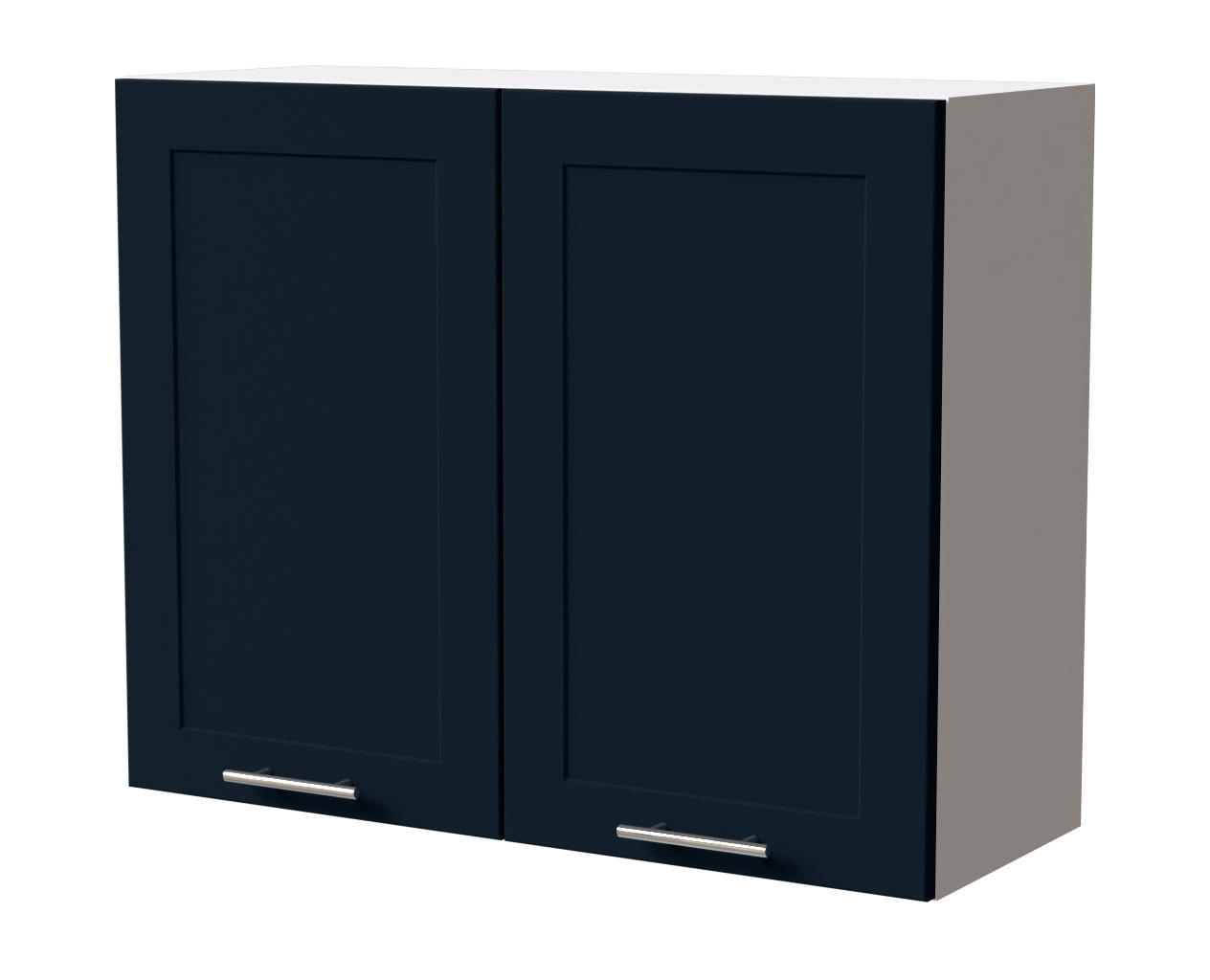 HÄNGESCHRANK Oslo W3/90 Weiß / Indigo Matt 90 / 32,5 / 72cm - Weiß/Dunkelblau, Holz/Holzwerkstoff (90/72/32.5cm) - Feldmann-Wohnen