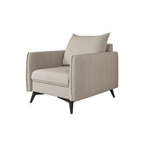 SESSEL Pulse Beige Luxusmicrofaser - Ecru/Beige, Holz/Textil (74/86/31cm) - S-Style Möbel